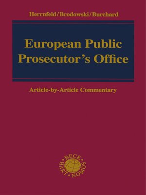 cover image of European Public Prosecutor's Office